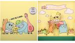 Customized Logo Luxury Clothing Packaging Boxes With Cartoon Pattern