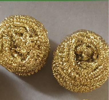 Buy cheap Heavy Duty Brass Scouring Pads No Peculiar Smell For Kitchen Cleaning from wholesalers