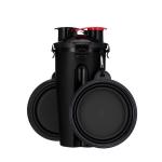 Dog Water Bottle Pet Food Container 2-in-1 with Collapsible Dog Bowls