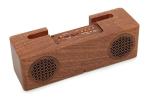 Mini Wooden Bluetooth Speaker , 1200mAh Battery Phone Charger Holder
