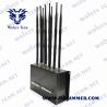 Buy cheap DCS GSM GPS WIFI 50m Cell Phone Signal Jammer 3G 4G 5G 10 Antennas UHF VHF from wholesalers