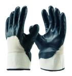 Oil Proof Nitrile Coated Gloves 3/4 Half Coated Nitrile Safety Gloves