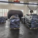 OEM Shipyards Inflatable Rubber Airbag , Black Marine Rubber Balloon