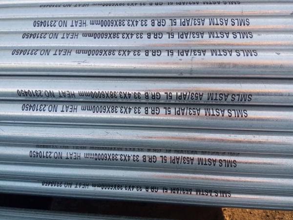 Buy cheap A53GR.B galvanized carbon seamless tubes China exporter from wholesalers