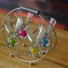 Buy cheap Hand Made 6 Color Ball Bottom Unique Shot Glass Set from wholesalers