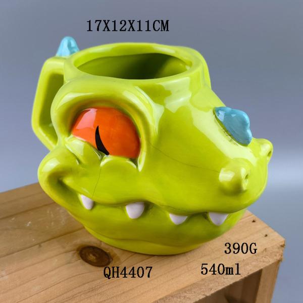 Buy cheap Creative Office Ceramic Animal Mug Water Cup Cartoon Anime Dinosaur Mug from wholesalers