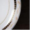 Buy cheap Black Edge Colored Porcelain Dinnerware Customized For Wedding Ceremony from wholesalers