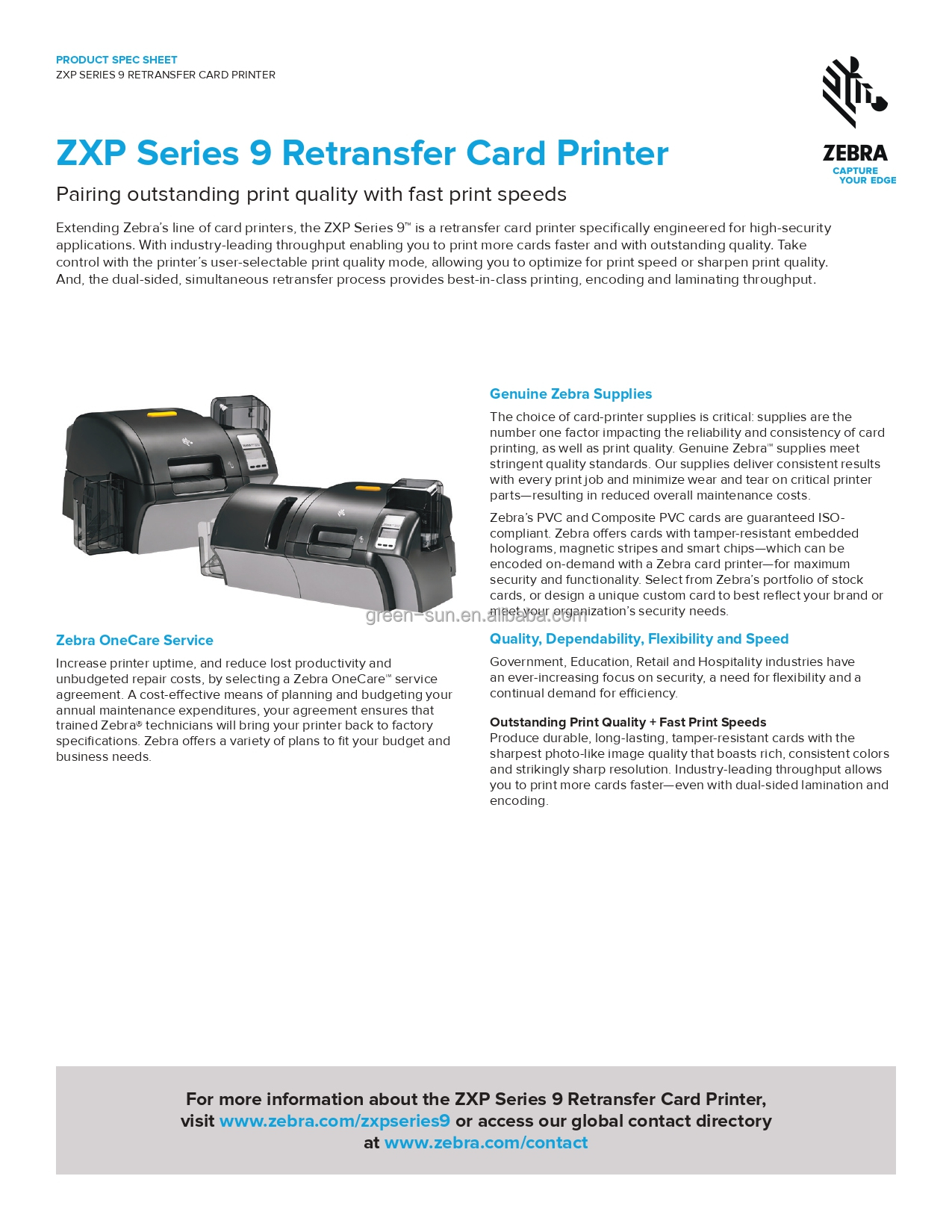 High Definition Retransfer PVC IC ID Business Card Printer ZXP 9 Optional Lamination
