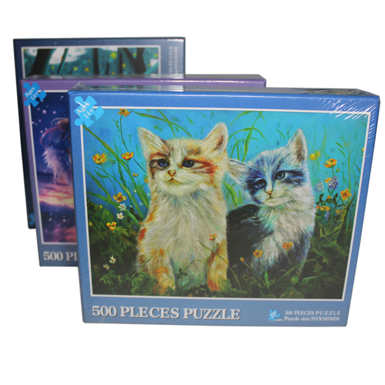 3d CMYK Book Paper Jigsaw Puzzle Toy For Kids / Adult Gift PROP65 Listed