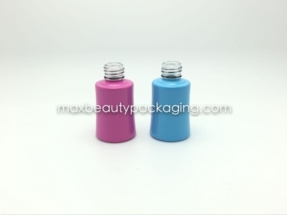 thick tough powder coating gel bottle high quality nail polish packaging uv color coating finish environment friendly