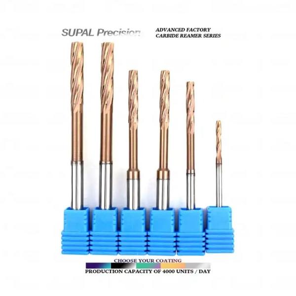 Buy cheap High Grade HRC65 Carbide Chamber Reamer With 15° Point Angle from wholesalers