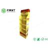 Buy cheap Supermarket Carton Display 4 Tiers Floor Stand Cardboard Display For Snacks from wholesalers