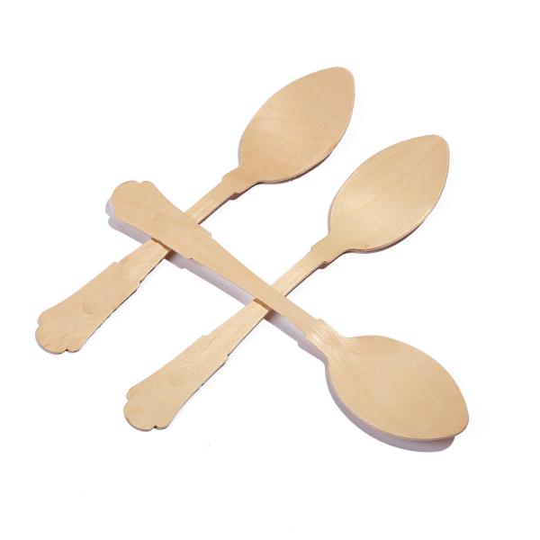 Buy cheap Wood Baguette Disposable Soup Spoons Utensils For Wedding 200mm from wholesalers