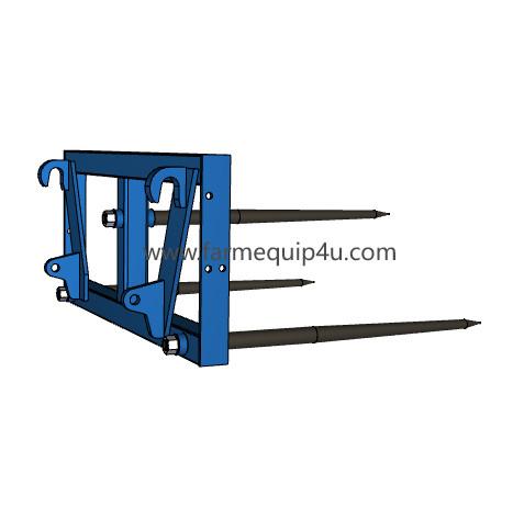Buy cheap Farm Machinery Euro Hitch 3 Prong Bale Spear , Tractor Implements Attachment from wholesalers