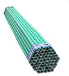 A106 Epoxy Coated Black Carbon Steel Pipe Fire Fighting 12M Length