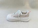 Round Head Womens Pink Casual Shoes Rubber Outsole Pink Casual Sneakers