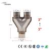 Buy cheap Y-Shaped Three-Way Exhaust Pipe Euro 1 Catalyst Carrier Assembly Auto Catalytic Converter from wholesalers