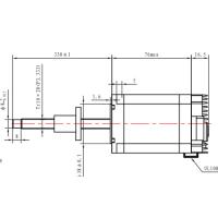 Buy cheap NEMA 23 Integrated External Lead Screw Stepper Motor 2N.M Integrated Captive product