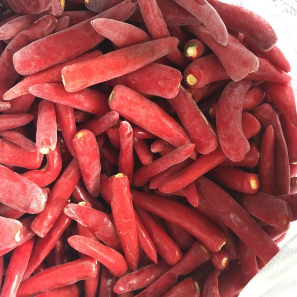 Wholesale Prices Spicy Taste IQF Frozen Vegetables / Jinta Red Chilli Without