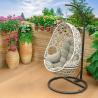 Buy cheap Olefin High Elastic Cushion Wicker And Metal Patio Egg Chair For Leisure Sleep from wholesalers