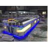 Buy cheap Yellow LED Commercial Buffet Equipment Granite Marble Tops Overhead Crystal Glass Gantry from wholesalers
