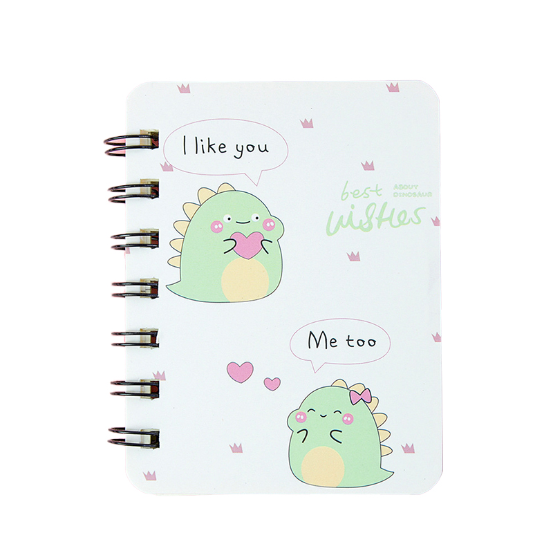 a7 Diary Journal Notebook spiral Cartoon Printed With 80 Sheets
