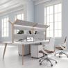 Buy cheap Two Person Staff Modern Commercial Office Furniture Table with ISO9001/ISO14001 Certified from wholesalers
