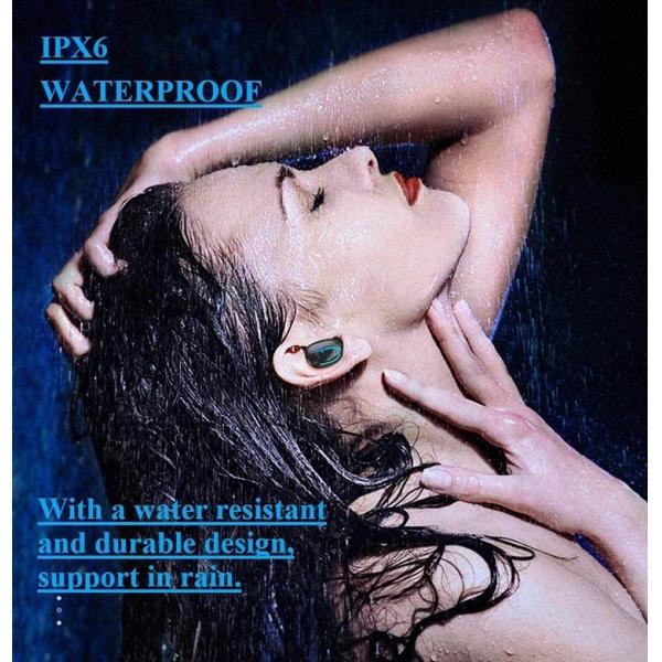 Bluetooth Noise Cancelling Waterproof Headphones Handsfree Wireless Earbuds