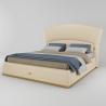 Buy cheap Leatherette Luxury Italian Bed Titanium Legs 90in Gold from wholesalers