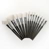 Buy cheap 13pcs Private Label Makeup Brushes Set With Chromeplate Brass Into Cosmetic Bag from wholesalers