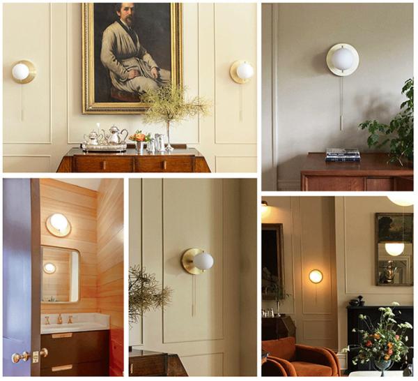 Buy cheap Postmodern minimalist American designer glass round wall lamp (WH-OR-73) from wholesalers