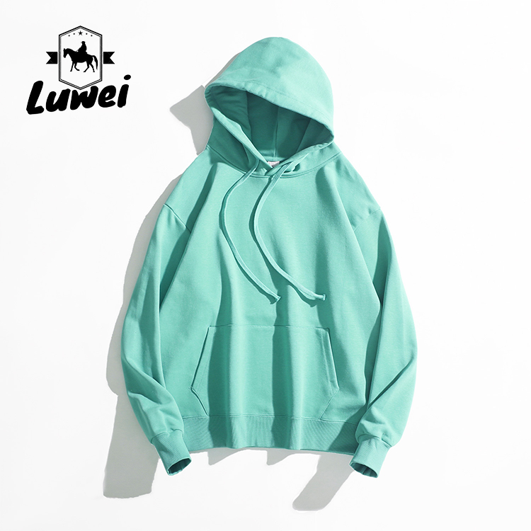 Moletons Cotton Sweatshirt Oversize Custom Gym Bulk Felpa Sports Premium Plain White Heavyweight Streetwear Hoodie