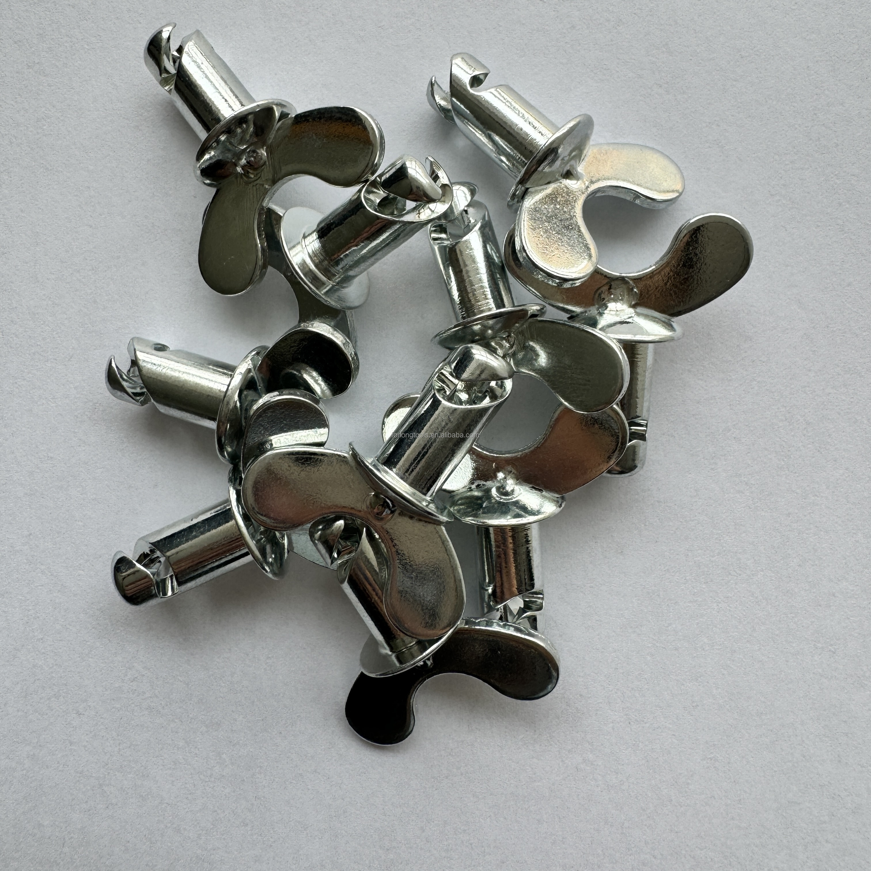 Replace/Repair Purpose OEM Accepted Dzus Dome Butterfly Head Buttons with Handle Silvery 7/16"x.500" Steel Sprint Car