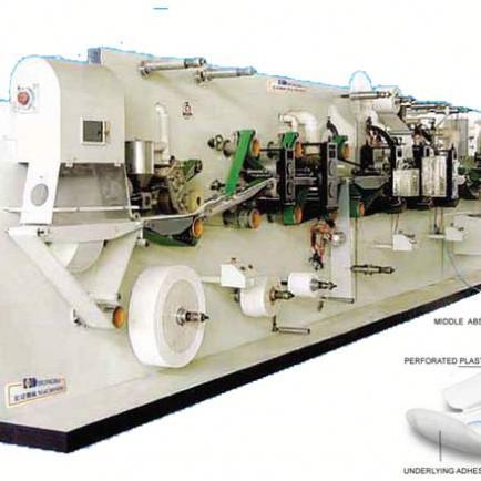 400pcs/Min 180KW Maternity Sanitary Napkin Pad Production Line / Sanitary Napkin