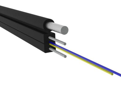 Buy cheap LSZH FTTX / FTTH Drop Cable , Single Mode Aerial Fiber Optic Cable from wholesalers