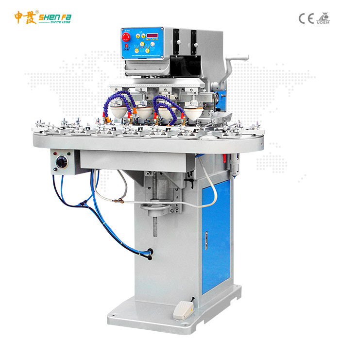 15pcs/Min Multi Color Glass Bottle Pad Printing Machine