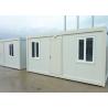 Buy cheap Steel Door Living Container House , Mobile Office Containers With Doorhead Lamp from wholesalers