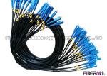 Armored Fiber Optic Jumper With Sprial Steel Tube And 24 Fan Out SC SM Connector