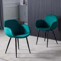Buy cheap Living Room Velvet Occasional Armchair , Soft Backrest Lounge Chair With product