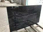 High Strength Jet Black Solid Granite Worktops For Residental Appartment