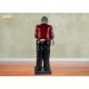 Buy cheap 145cm Height Antique Polyresin Statue Figurine Resin Butler Holding A Plastic Tray from wholesalers