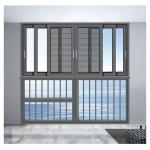 Interior Noiseless Folding Screen Aluminum Sliding Glass Windows Customized Size
