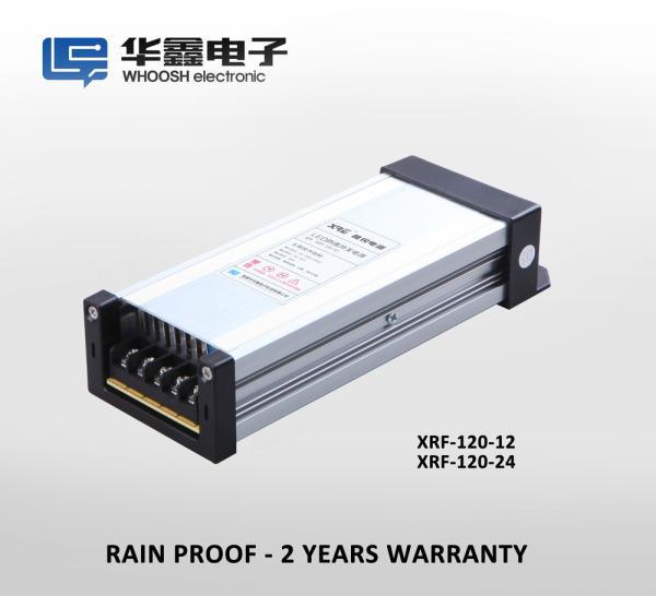 CE 120W Rainproof LED Power Supply 10A 12V Transformer For LED Lights 185.5*73