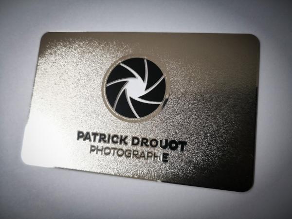 Buy cheap 0.3mm Frosted Stainless Business Cards For Promotion from wholesalers