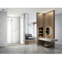 Buy cheap Frameless Three Panel Sliding Glass Door Clear Hinge Swing product
