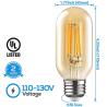 Buy cheap T45 4W 6W Edison LED Filament Bulbs amber E27 led edison bulb from wholesalers