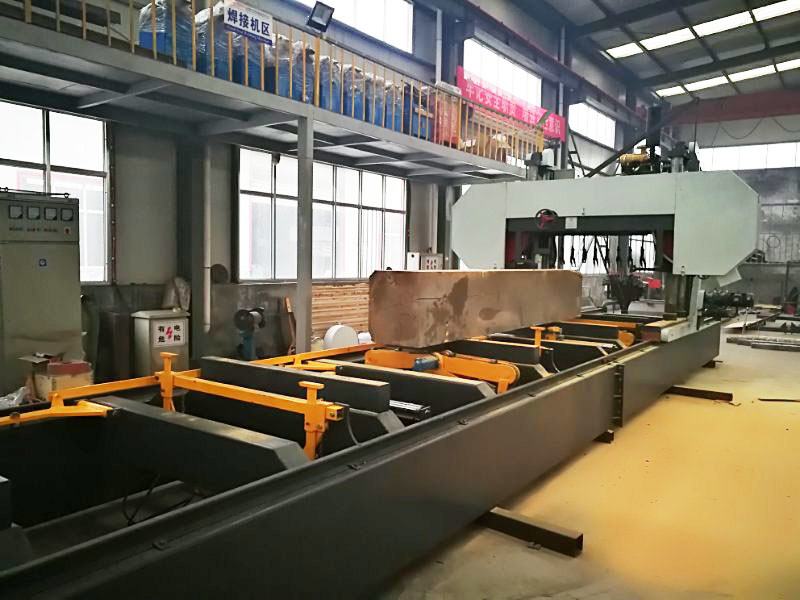 Large Horizontal Band Saw Wood Portable Sawmill For Sale Full Automatic Big Sawmill