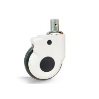 Buy cheap Medical Castors Caster 3/4 Inch Mute Plastic Wheel With Brake ABS Outer Cover product