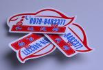 Customized waterproof promotional die cut white PVC vinyl stickers full color