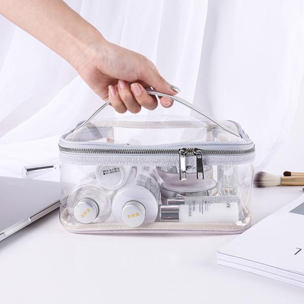 Buy cheap OEM Embroidery Logo Recycle Clear PVC Cosmetic Bag from wholesalers